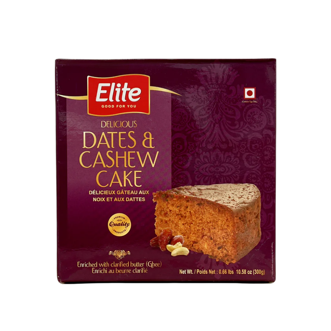 Elite Dates & Cashew Cake - 300g (1) Elite Dates & Cashew Cake