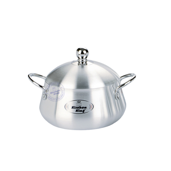 Kitchen King Julia Metal Finish Belly Pot - 24cm