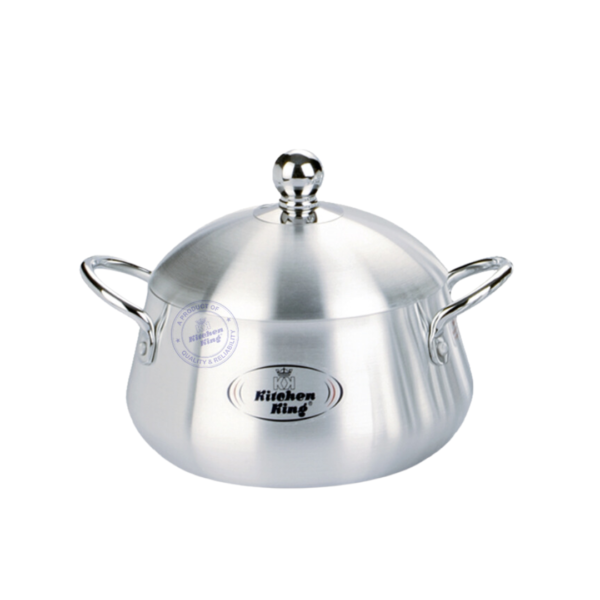 Kitchen King Julia Metal Finish Belly Pot - 32cm