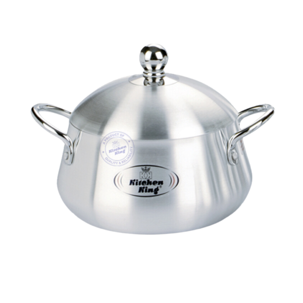 Kitchen King Julia Metal Finish Belly Pot - 36cm
