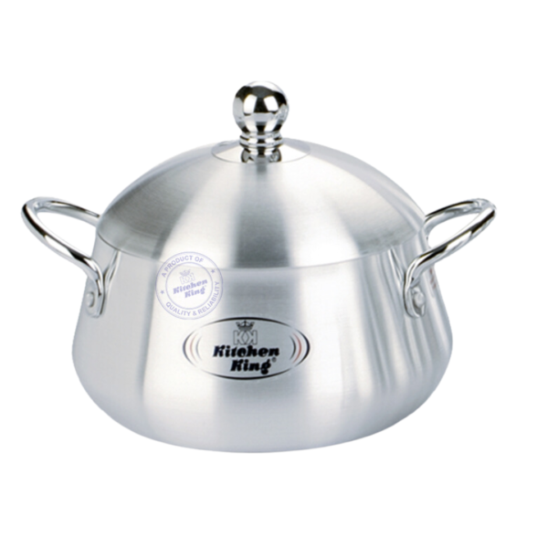 Kitchen King Julia Metal Finish Belly Pot - 38cm