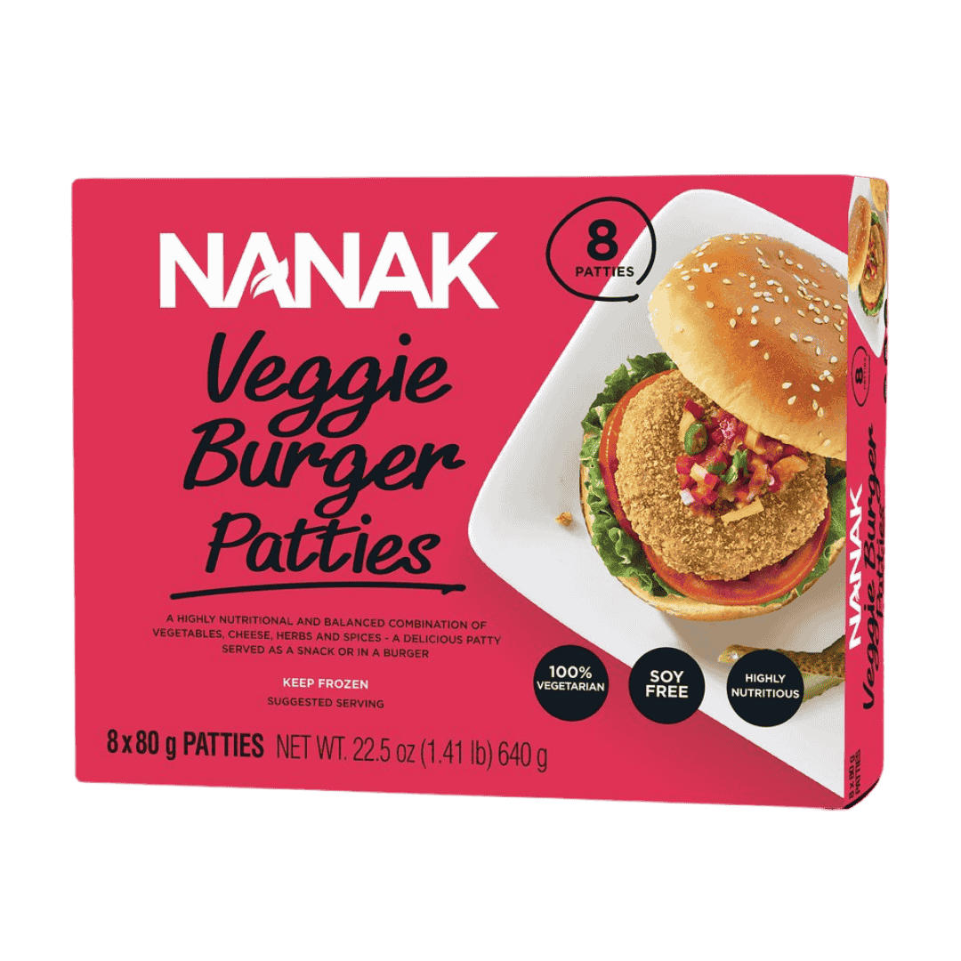 Veg Burger Patties 640g Nanak