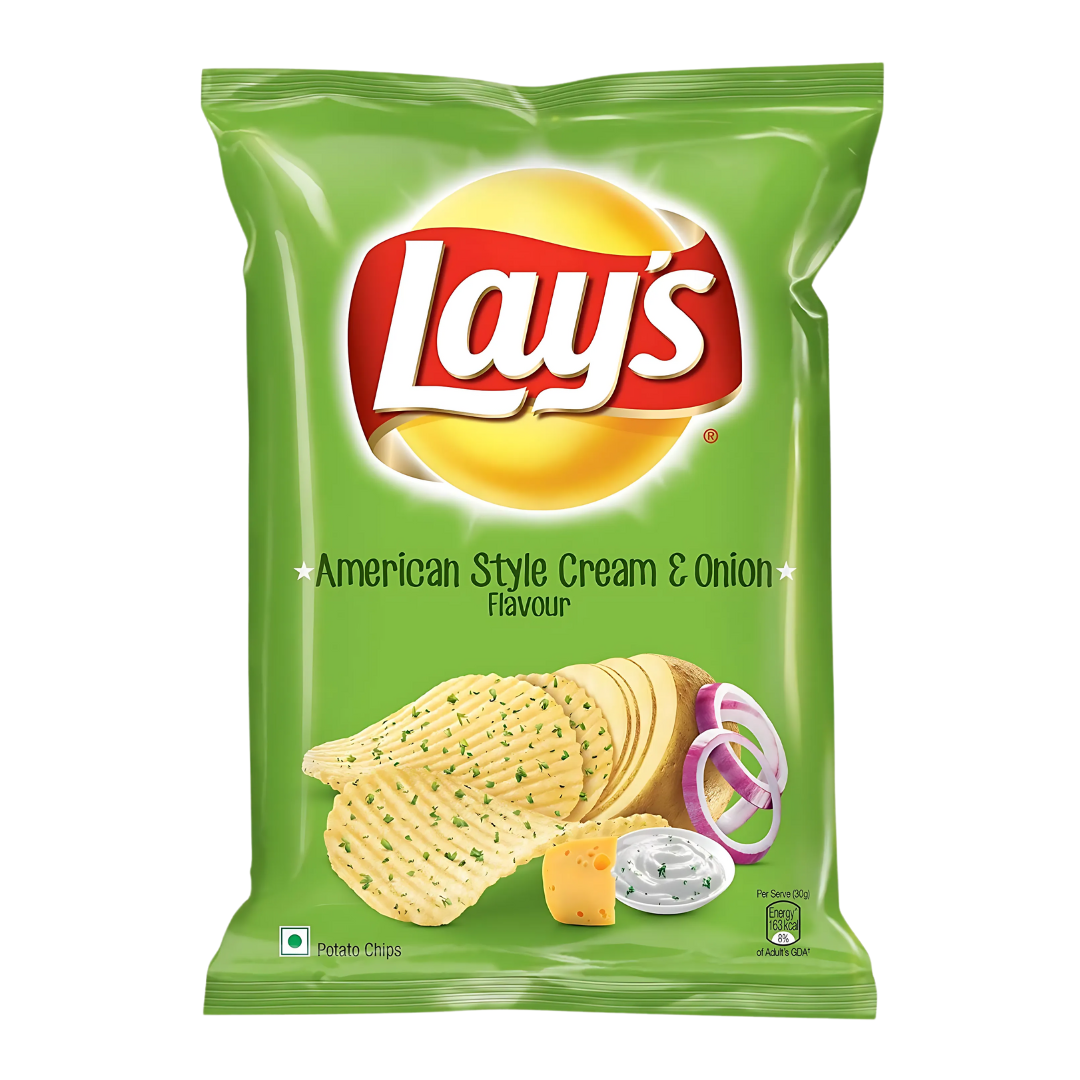 Lays American Style Cream & Onion Flavour