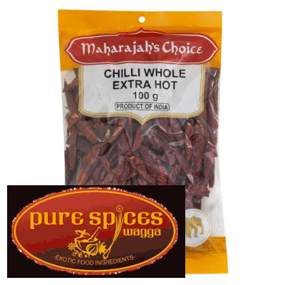 Maharaja’s Choice Chilli Whole Hot 100g