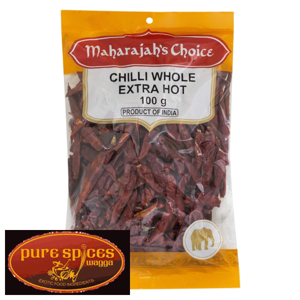 Maharaja’s Choice Chilli Whole Hot 100g
