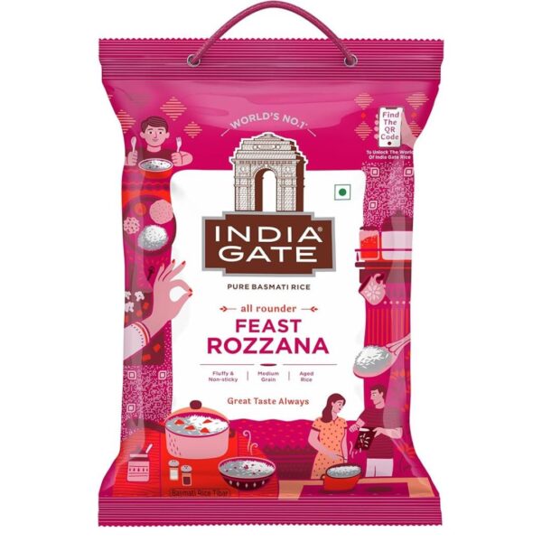 India Gate Feast Rozzana Basmati Rice 5kg