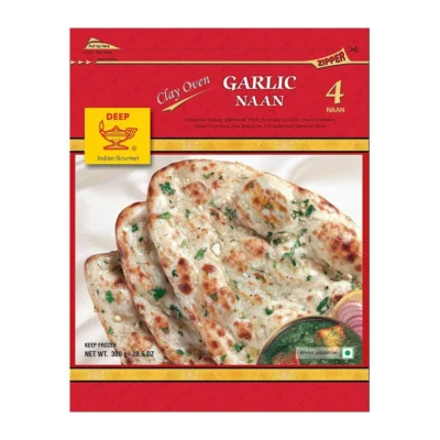 Deep Garlic Naan 4 pcs