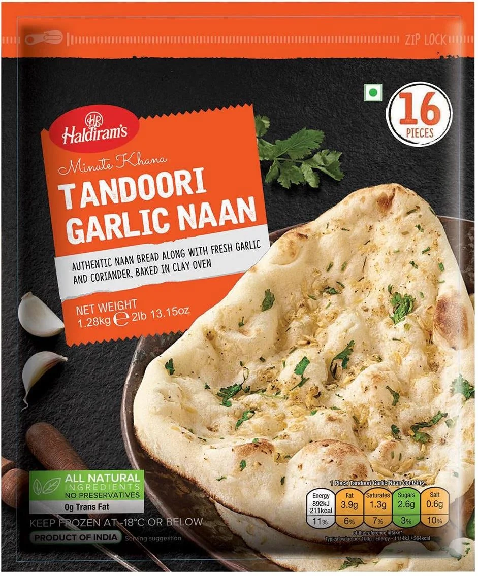 Haldiram's Tandoori Naan 1.28kg