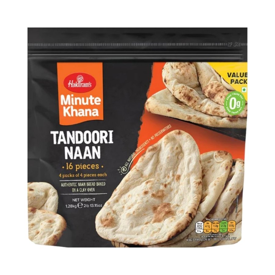 Haldiram’s Tandoori Garlic Naan 16pcs 1.28kg