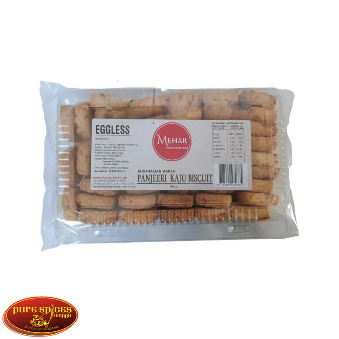 Mehar Panjeeri Kaju Biscuit Eggless 500g Mehar Panjeeri Kaju Biscuit Eggless 500g