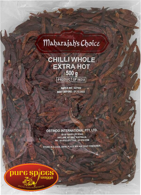 Maharajah's Choice Chilli Whole 500g