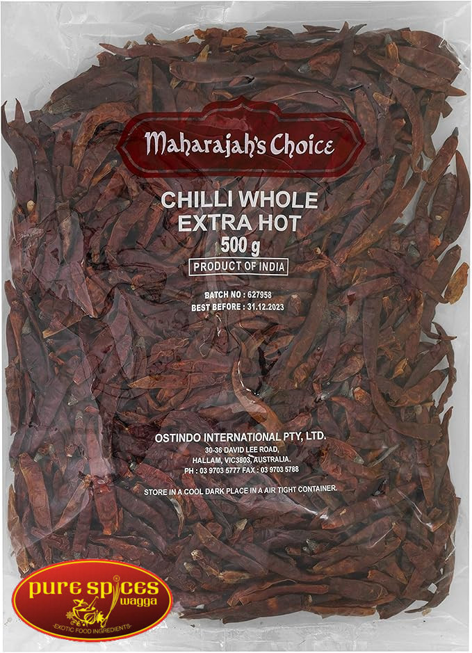 Maharajah's Choice Chilli Whole 500g