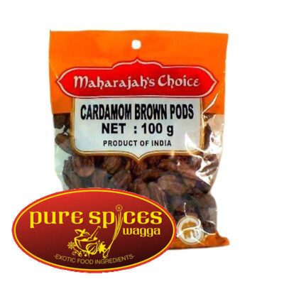 Maharajah’s Choice Cardamom Brown Pods 100g