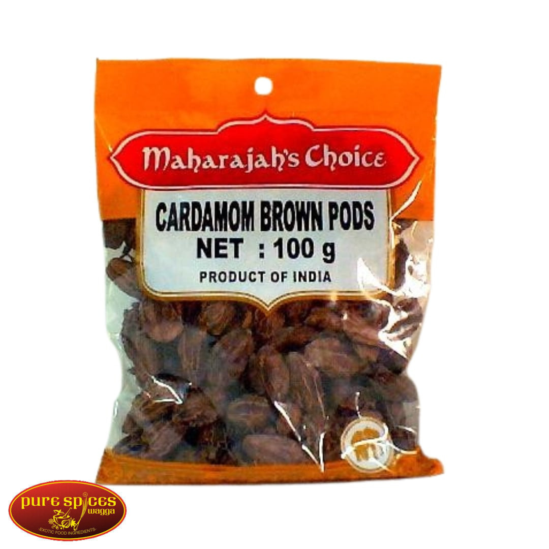Maharajah’s Choice Cardamom Brown Pods 100g