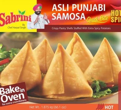 Sabrini Asli Punjabi Samosa Extra Hot 1.875kg