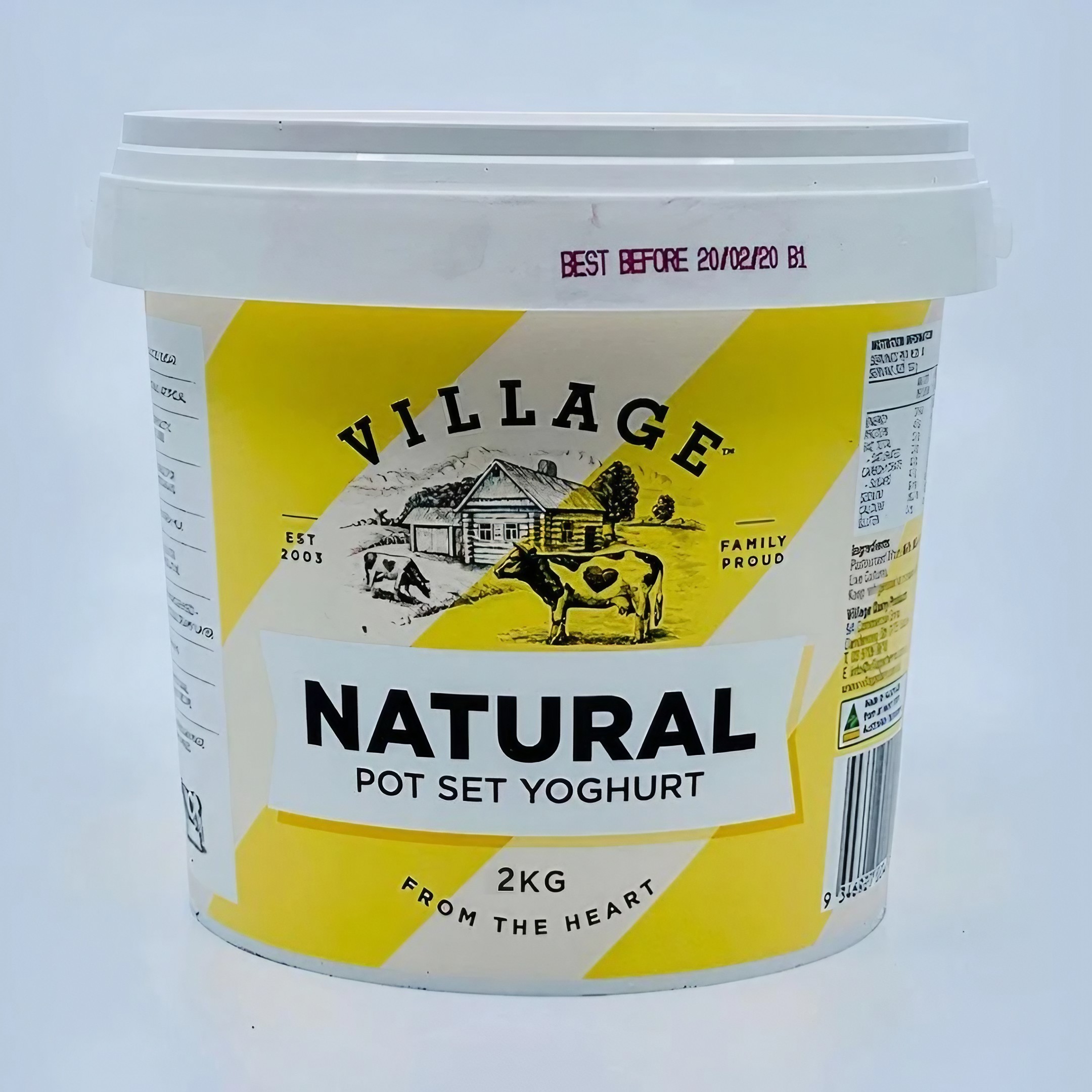 Village Natural Pot Set Yoghurt 2kg Village Natural Pot Set Yoghurt 2kg