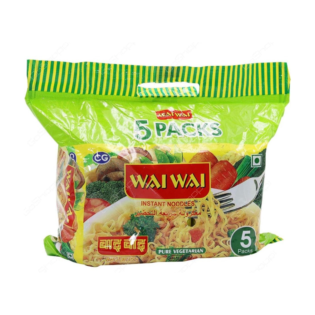 Wai Wai Quick Noodles Pizza 5 Pack (1) Wai Wai Quick Noodles Pizza 5 Pack