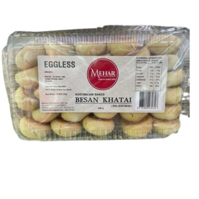Mehar Eggless Besan Khatai 450g