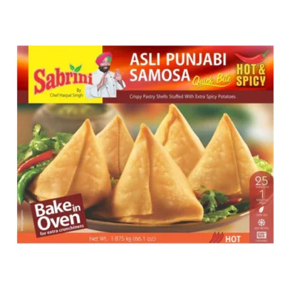 Sabrini Asli Punjabi Samosa Extra Hot 1.875kg